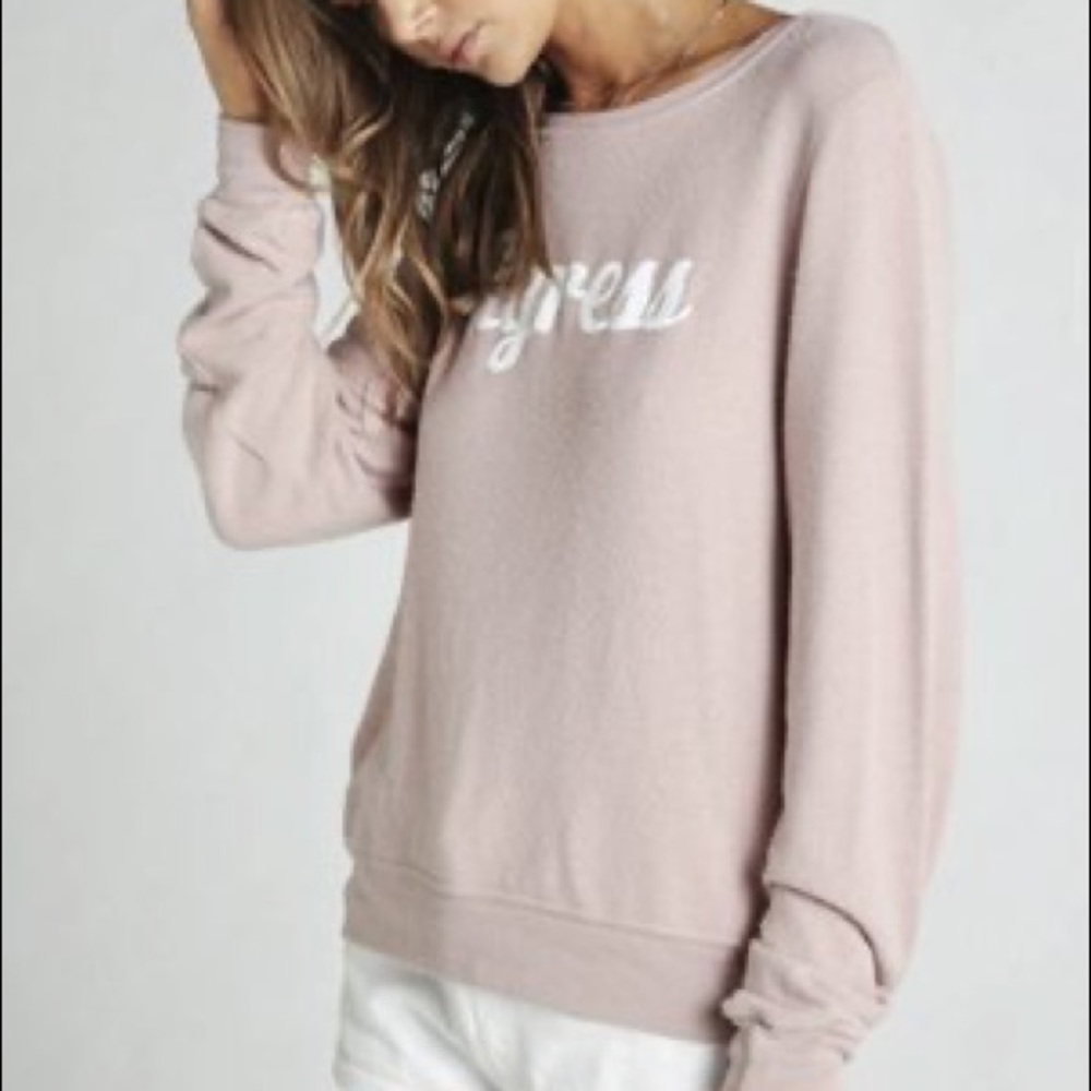🔥WILDFOX🔥Couture Tigress Baggy Beach Jumper Sweatshirt Cobra Small Rare NWT - Picture 3 of 4